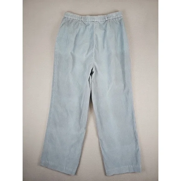 VTG Giorgio Sant' Angelo Corduroy Trouser Pants Womens 13/14 28x27 Blue Bareback - Picture 5 of 7